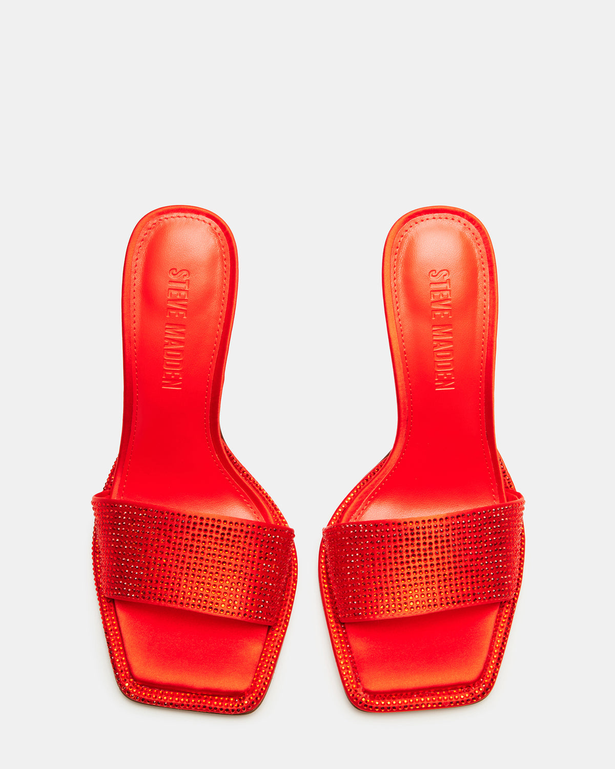 YARA Orange Women's Square-Toe Mule Heel | Steve Madden Best Seller