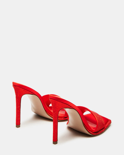 YARA Orange Women's Square-Toe Mule Heel | Steve Madden Best Seller