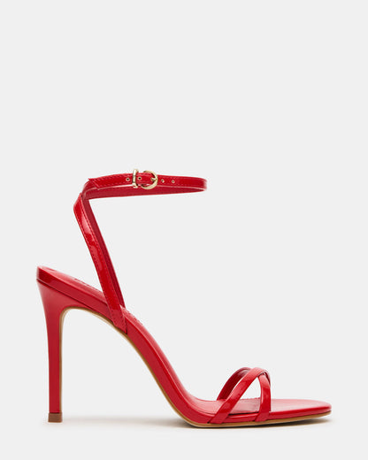 JYPSEY Red Patent Strappy Stiletto Women's Heel | Steve Madden Deals