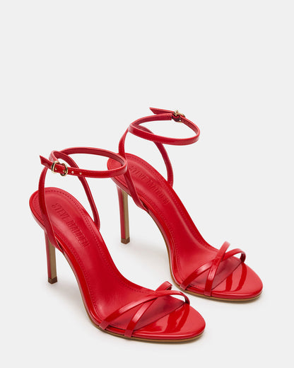 JYPSEY Red Patent Strappy Stiletto Women's Heel | Steve Madden Deals