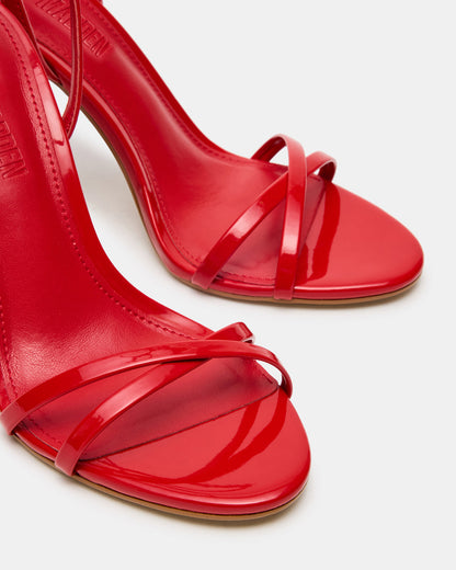 JYPSEY Red Patent Strappy Stiletto Women's Heel | Steve Madden Deals