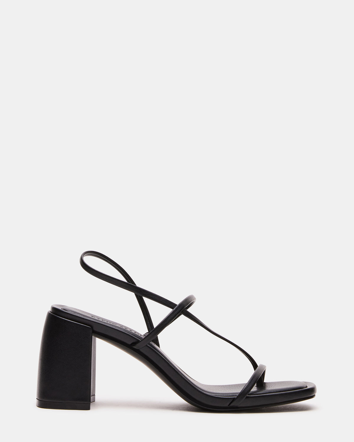 DIORA Black Women's Strappy Square-Toe Heel | Steve Madden Value
