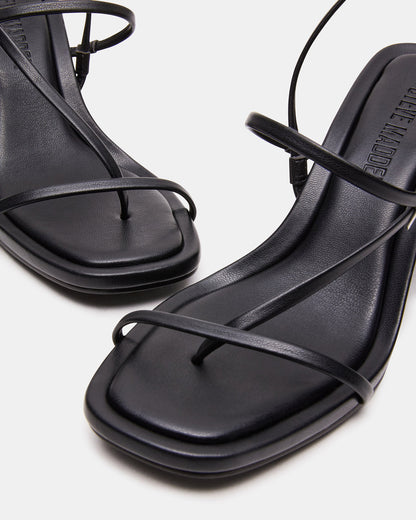 DIORA Black Women's Strappy Square-Toe Heel | Steve Madden Value