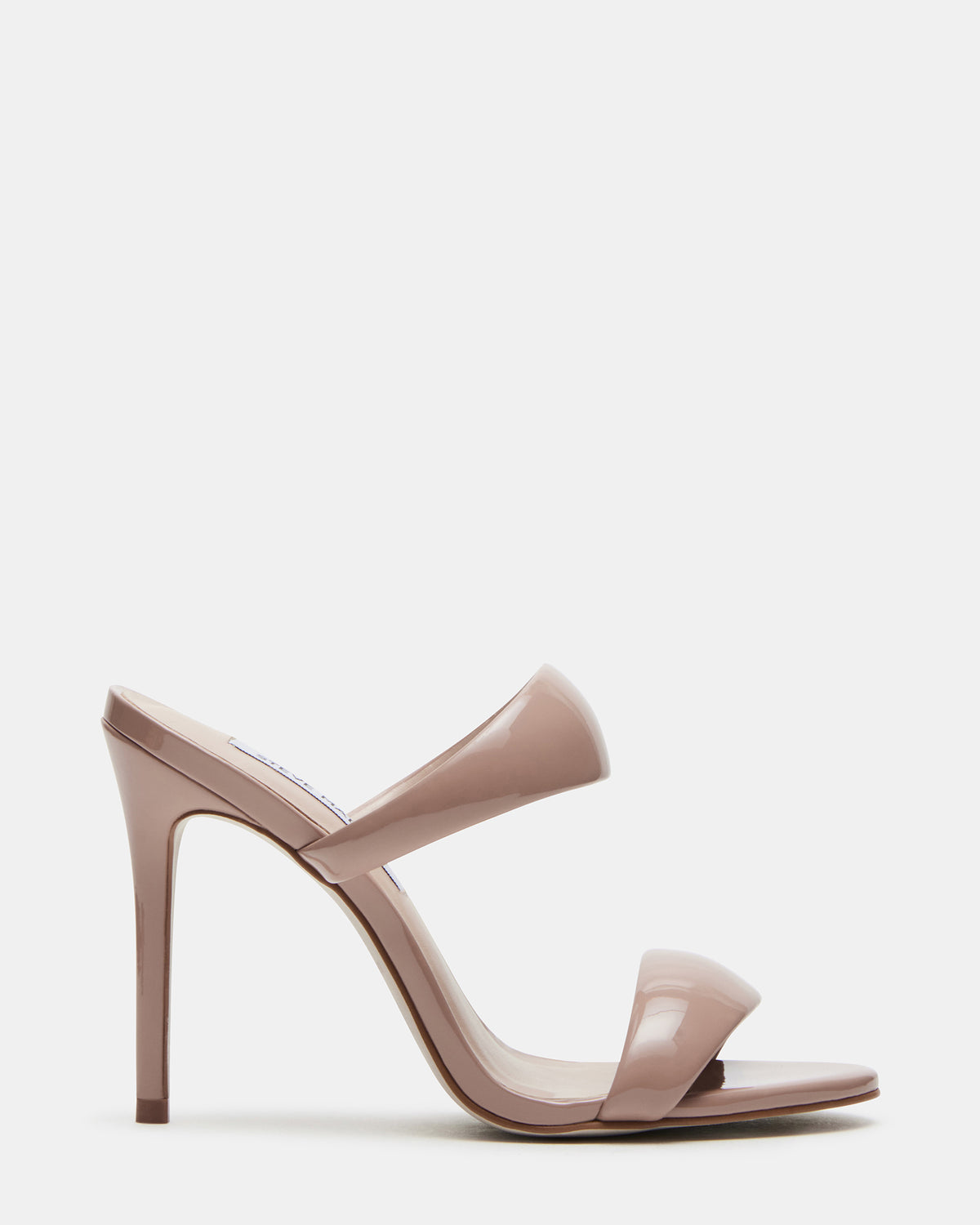 SATURN Blush Patent Stiletto Mule Women's Heel | Steve Madden Classic