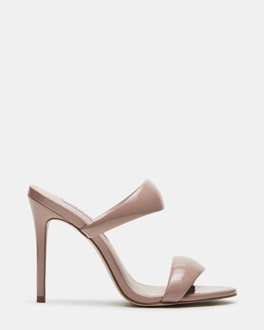 SATURN Blush Patent Stiletto Mule Women's Heel | Steve Madden Classic