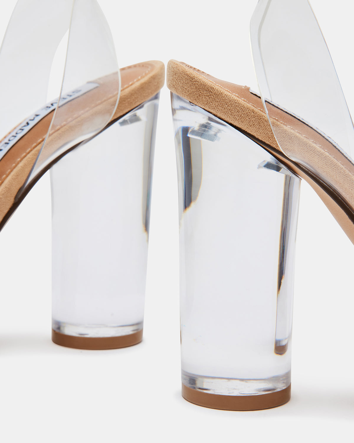 CLEARER Clear Heels | Women's Clear Block Heel | Steve Madden Deals