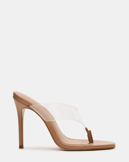 SABINE Clear Thong Mule Heel Women's Heel | Steve Madden Deals