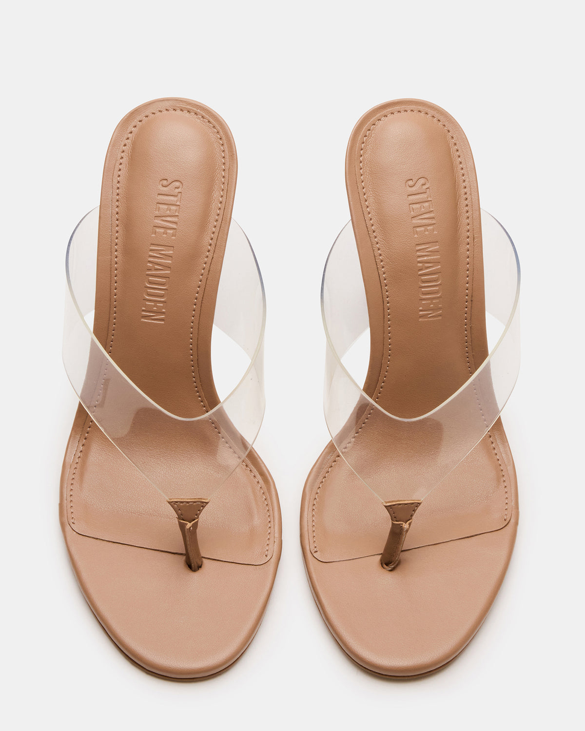 SABINE Clear Thong Mule Heel Women's Heel | Steve Madden Deals
