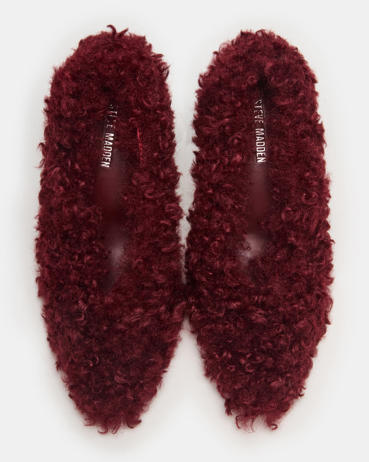 ACHILLES Red Pointed-Toe Faux Fur Stiletto Women's Heel | Steve Madden Latest