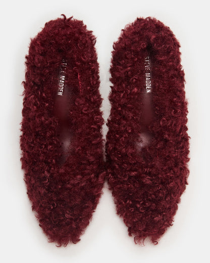 ACHILLES Red Pointed-Toe Faux Fur Stiletto Women's Heel | Steve Madden Latest