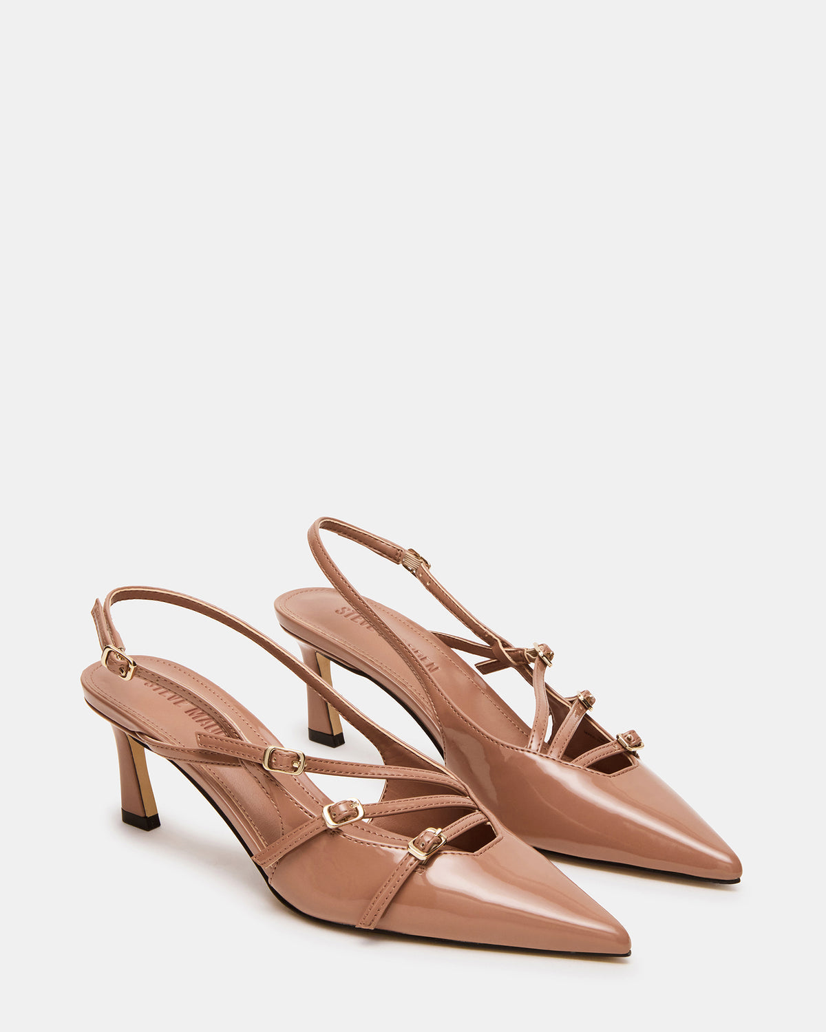 LIANA Mocha Women's Slingback Pointed-Toe Low Heel | Steve Madden Featured