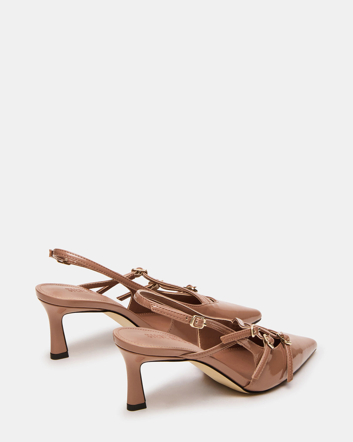 LIANA Mocha Women's Slingback Pointed-Toe Low Heel | Steve Madden Featured