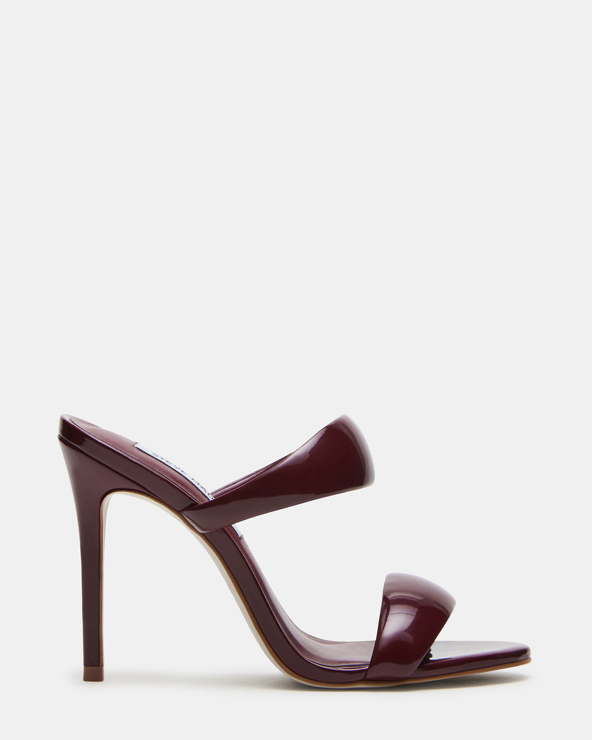 SATURN Wine Patent Stiletto Mule Women's Heel | Steve Madden Great Value