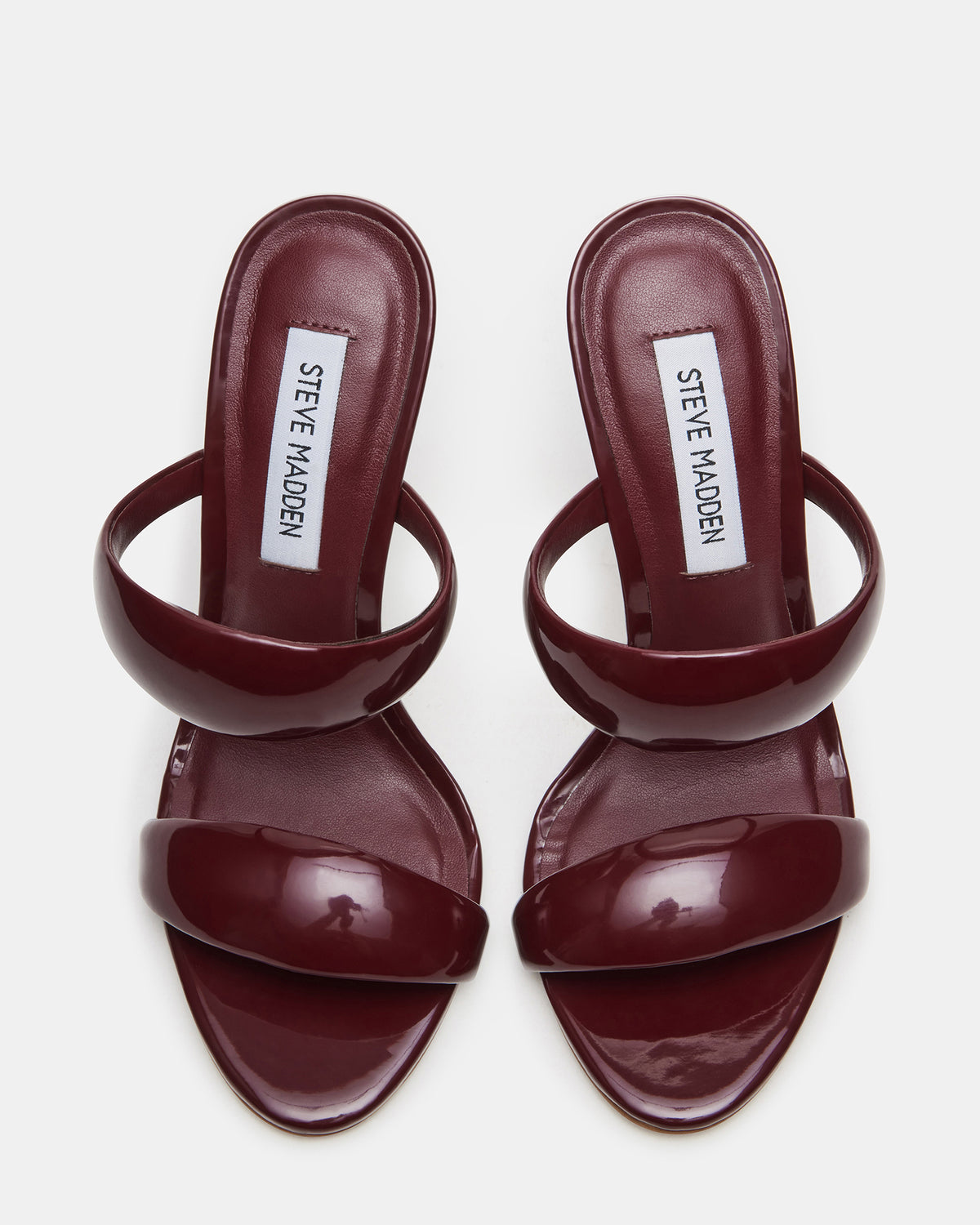 SATURN Wine Patent Stiletto Mule Women's Heel | Steve Madden Great Value