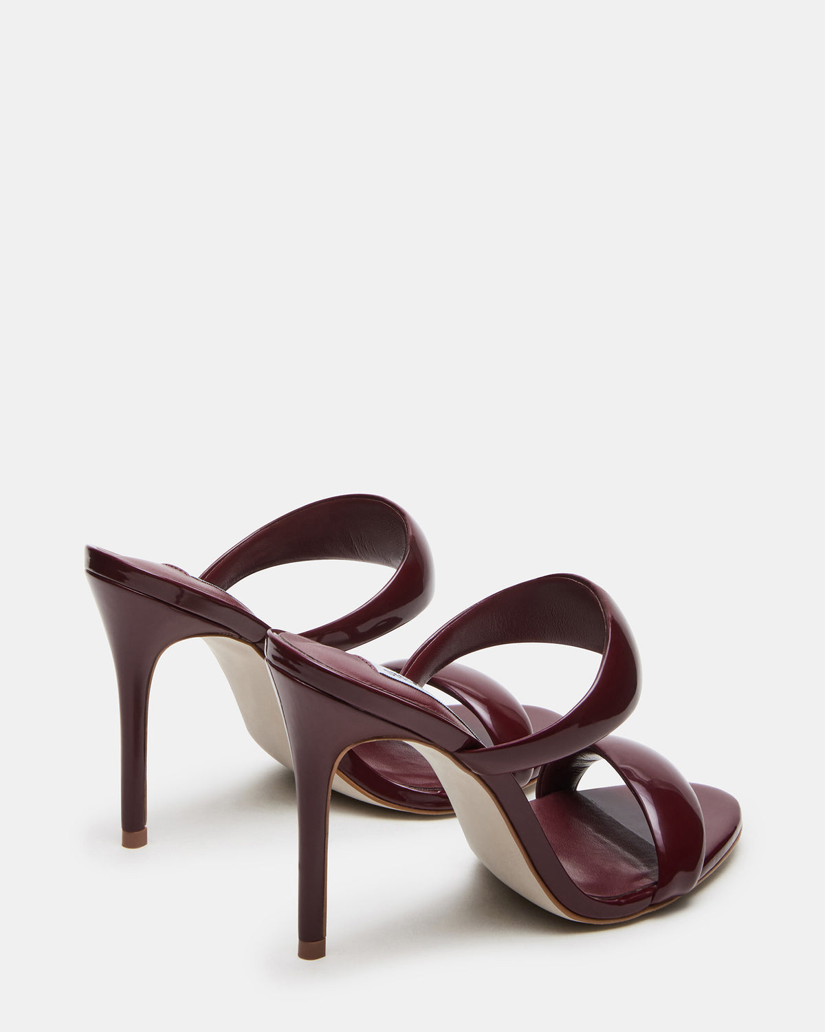 SATURN Wine Patent Stiletto Mule Women's Heel | Steve Madden Great Value