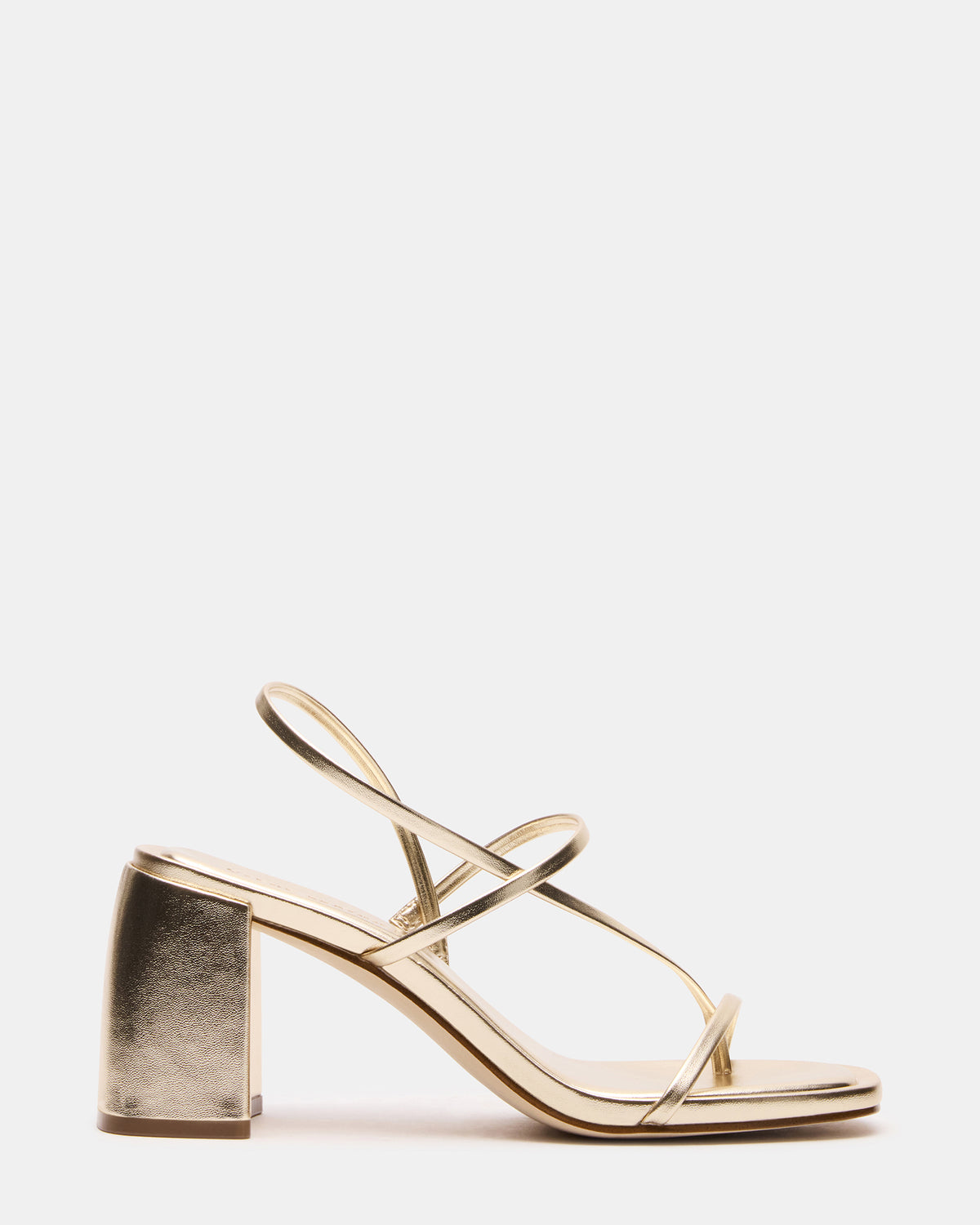 DIORA Gold Women's Strappy Square-Toe Heel | Steve Madden Exclusive