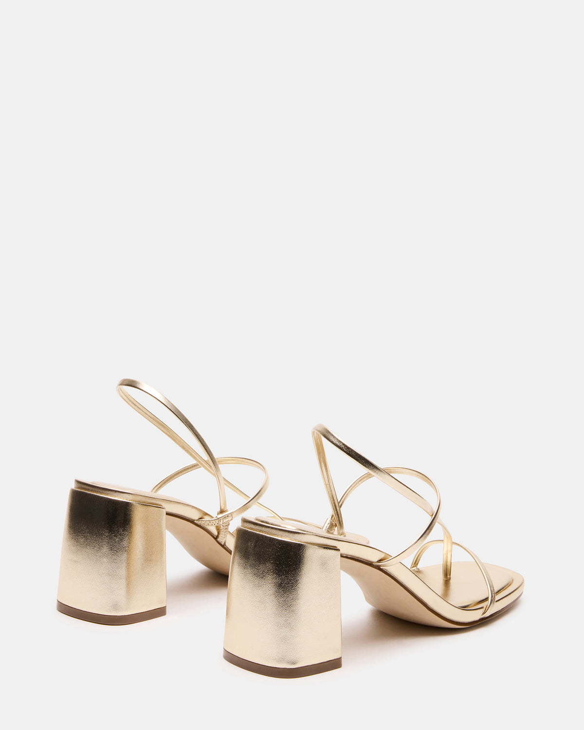 DIORA Gold Women's Strappy Square-Toe Heel | Steve Madden Exclusive