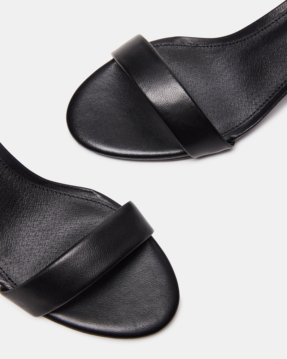 IRENEE Black Leather Women's 2 Inch Block Heel | Steve Madden Exclusive