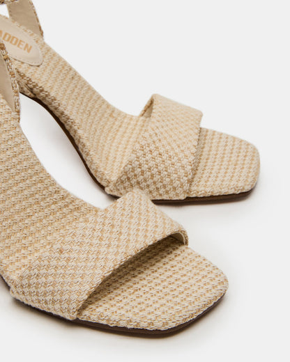 MESSA Raffia Women's Square-Toe Block Heel | Steve Madden Great Value