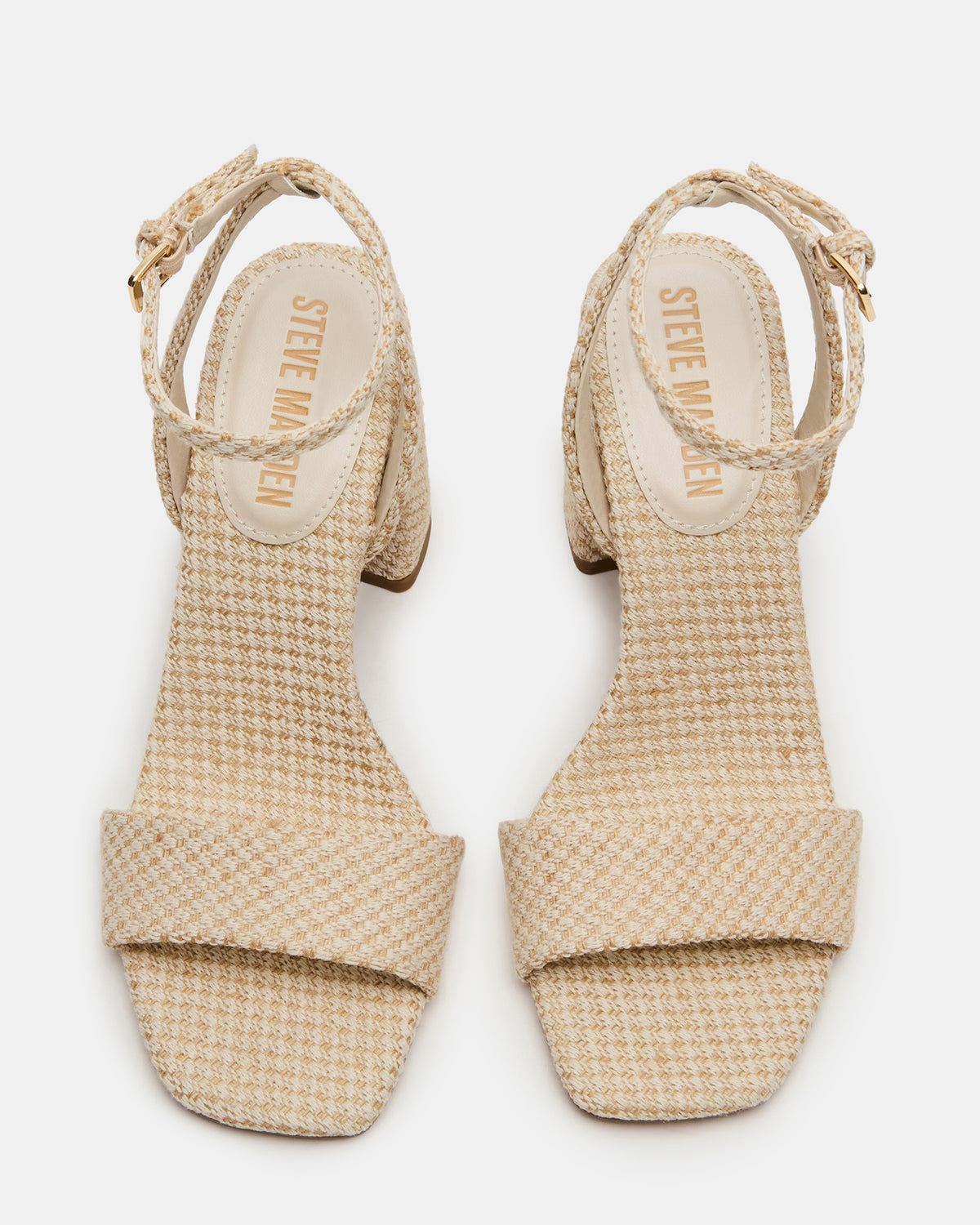 MESSA Raffia Women's Square-Toe Block Heel | Steve Madden Great Value
