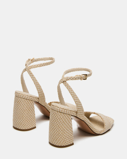 MESSA Raffia Women's Square-Toe Block Heel | Steve Madden Great Value