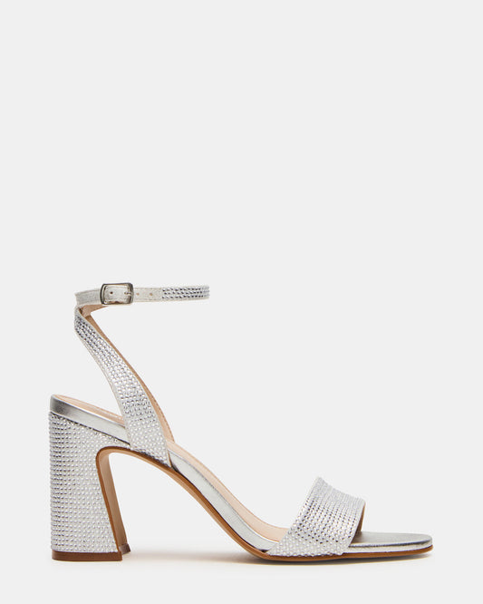 LARAH Rhinestone Rounded Toe Block Heel Women's Heel | Steve Madden Trusted