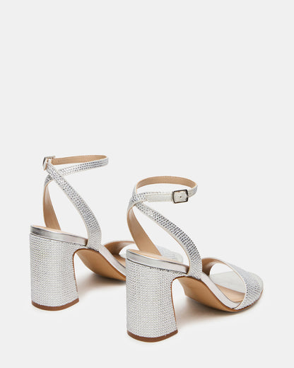 LARAH Rhinestone Rounded Toe Block Heel Women's Heel | Steve Madden Trusted