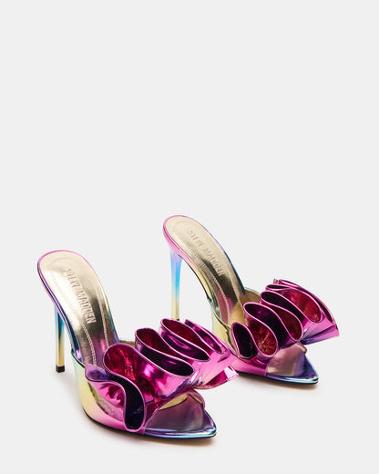 AFFINITY Metallic Multi Women's Pointed-Toe Stiletto Mule Heel | Steve Madden Discount