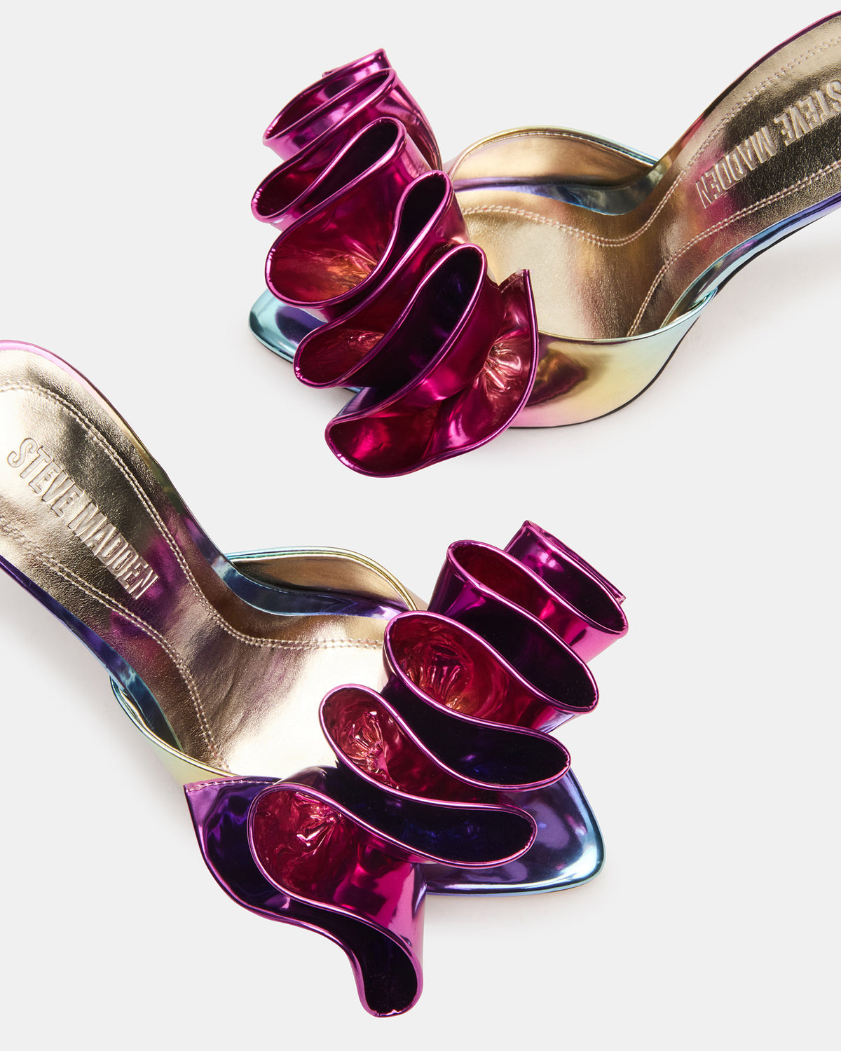 AFFINITY Metallic Multi Women's Pointed-Toe Stiletto Mule Heel | Steve Madden Discount