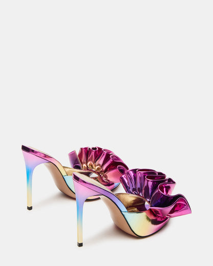 AFFINITY Metallic Multi Women's Pointed-Toe Stiletto Mule Heel | Steve Madden Discount