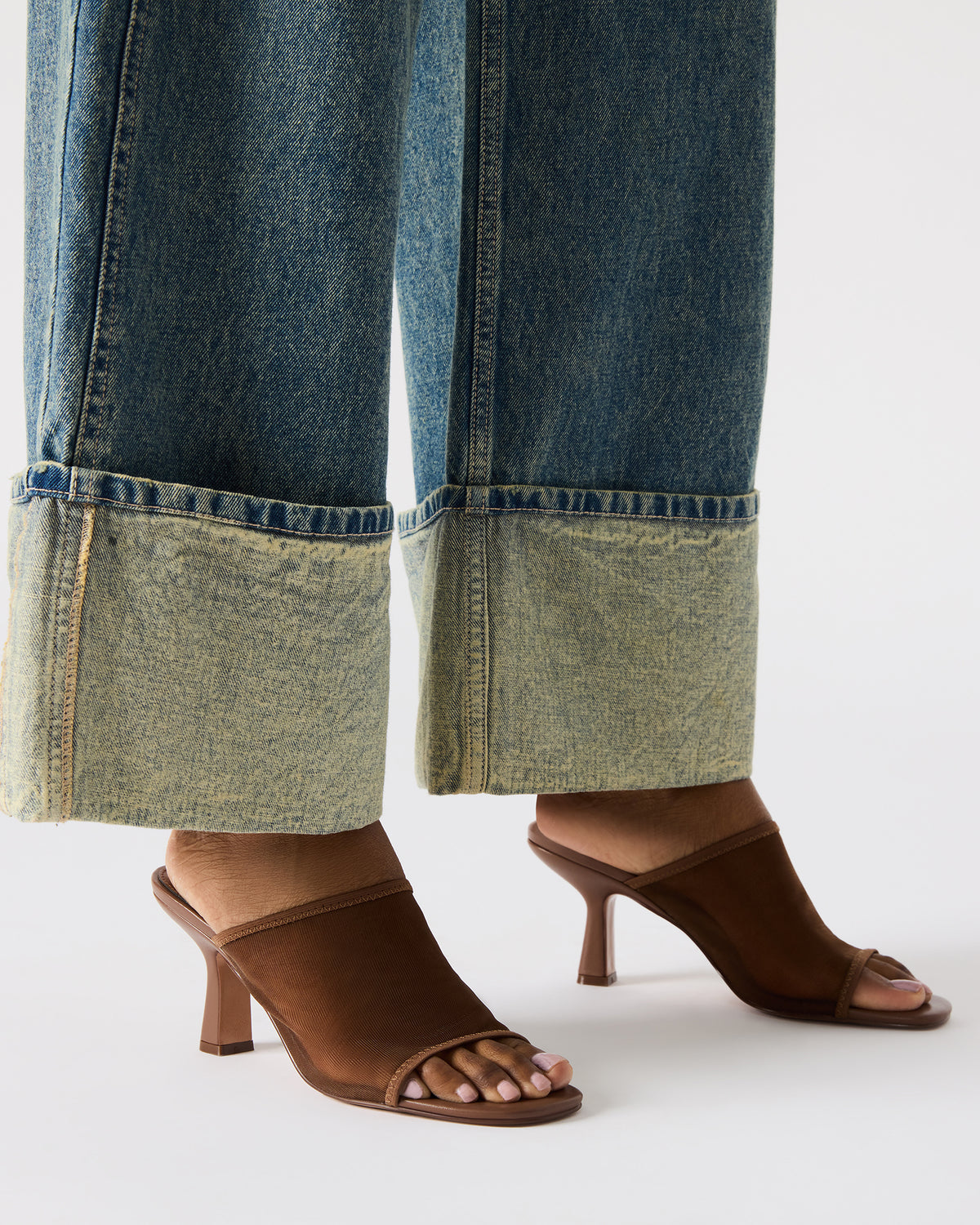 GLEAM Brown Women's Square-Toe Mule Heel | Steve Madden Popular