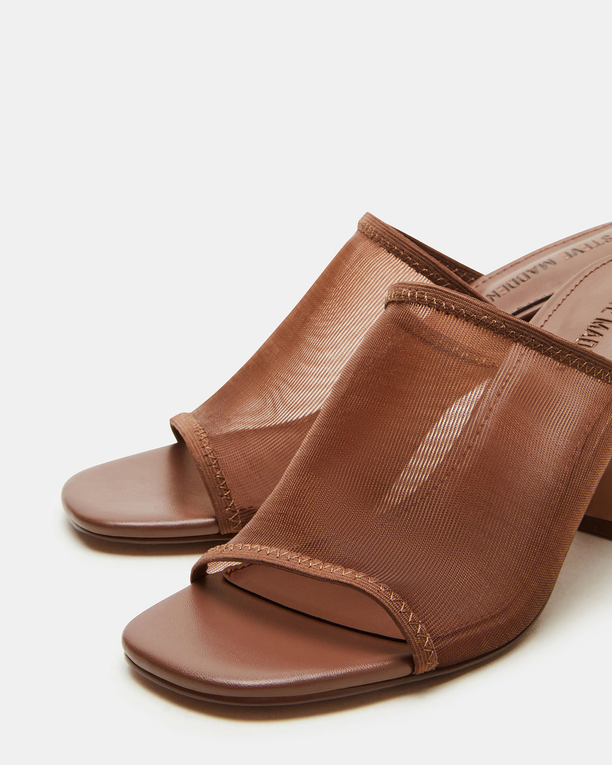 GLEAM Brown Women's Square-Toe Mule Heel | Steve Madden Popular