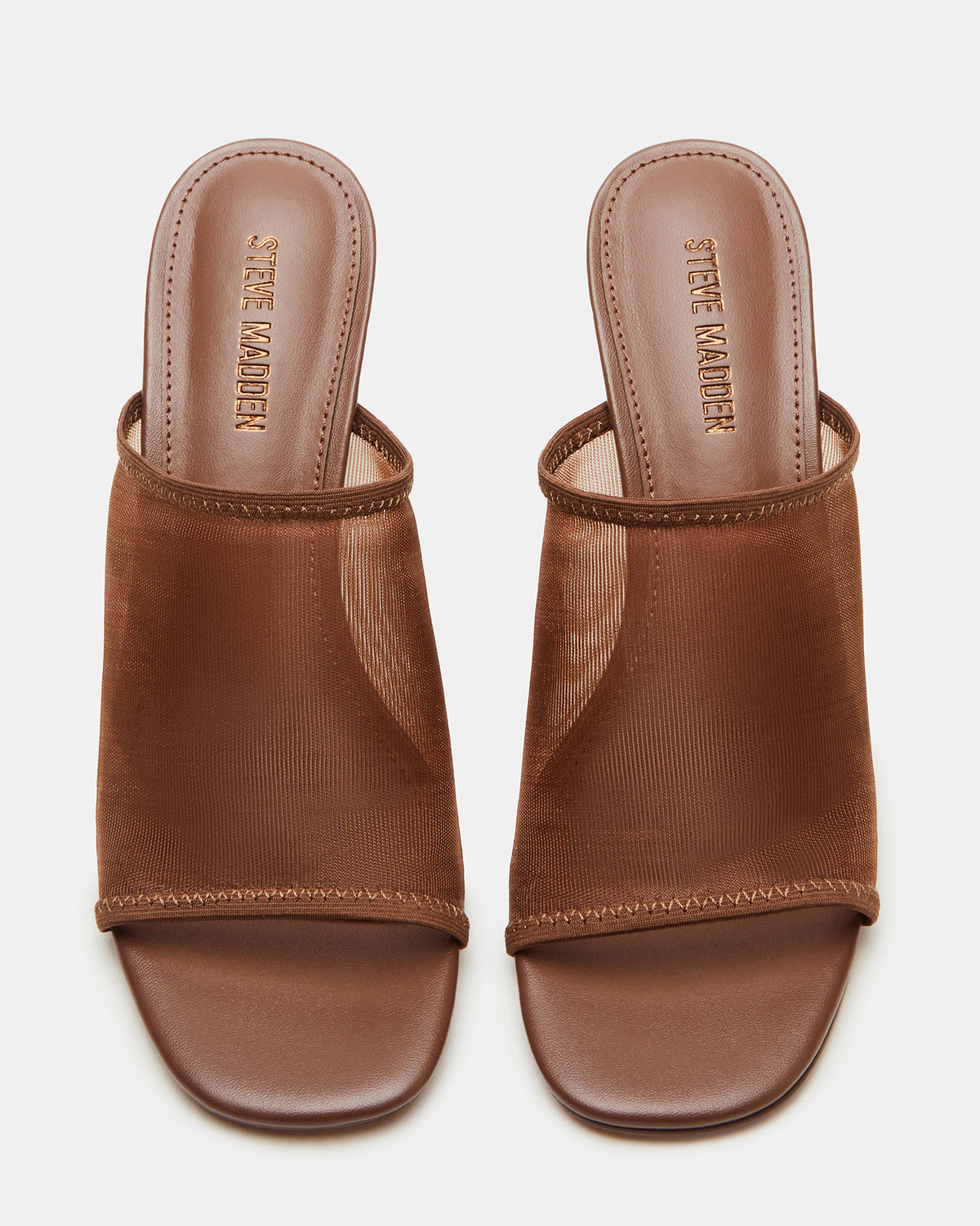GLEAM Brown Women's Square-Toe Mule Heel | Steve Madden Popular