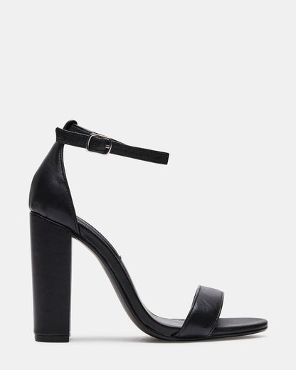 CARRSON Black Leather Women's Heel | Steve Madden New