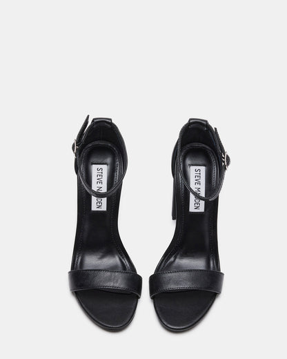CARRSON Black Leather Women's Heel | Steve Madden New