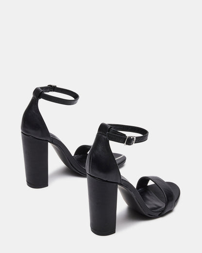 CARRSON Black Leather Women's Heel | Steve Madden New