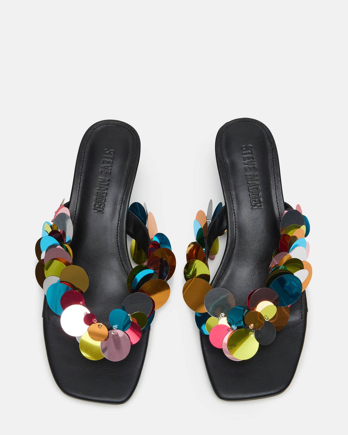 TRACIE Bright Multi Thong Strap Women's Kitten Heel | Steve Madden Discount