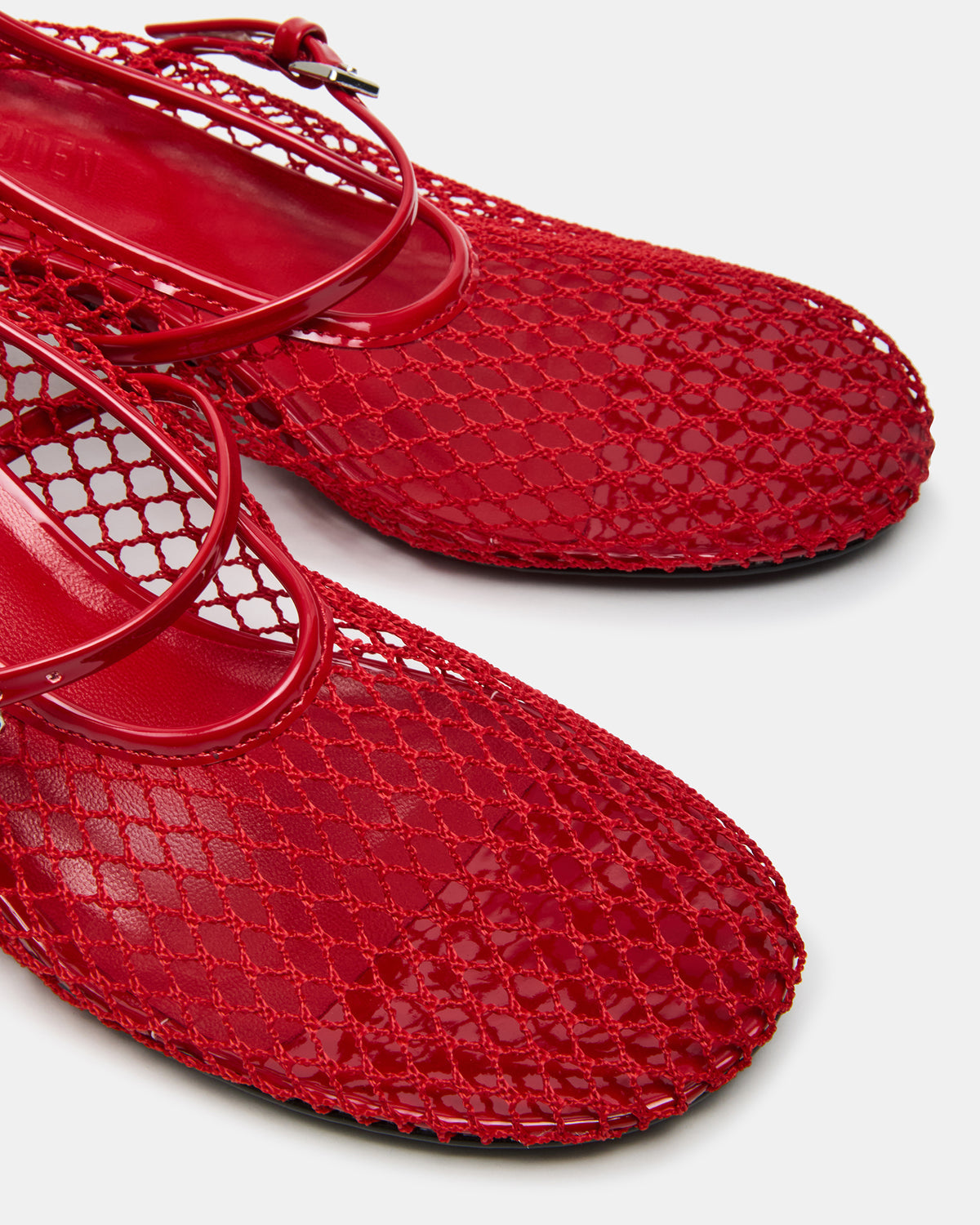 RAYNOR Red Women's Mary Jane Mesh Block Heel | Steve Madden Smart Buy