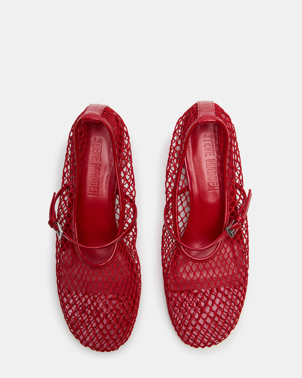 RAYNOR Red Women's Mary Jane Mesh Block Heel | Steve Madden Smart Buy