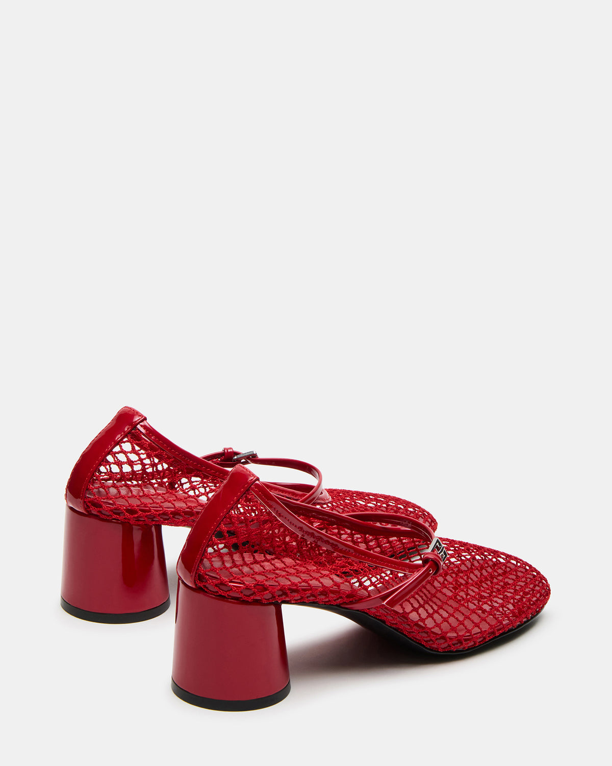 RAYNOR Red Women's Mary Jane Mesh Block Heel | Steve Madden Smart Buy