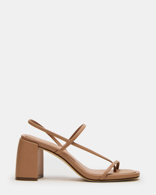 DIORA Natural Women's Strappy Square-Toe Heel | Steve Madden Deals