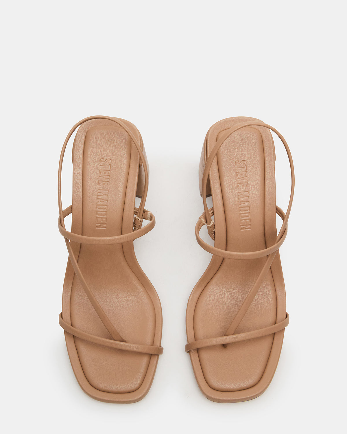 DIORA Natural Women's Strappy Square-Toe Heel | Steve Madden Deals