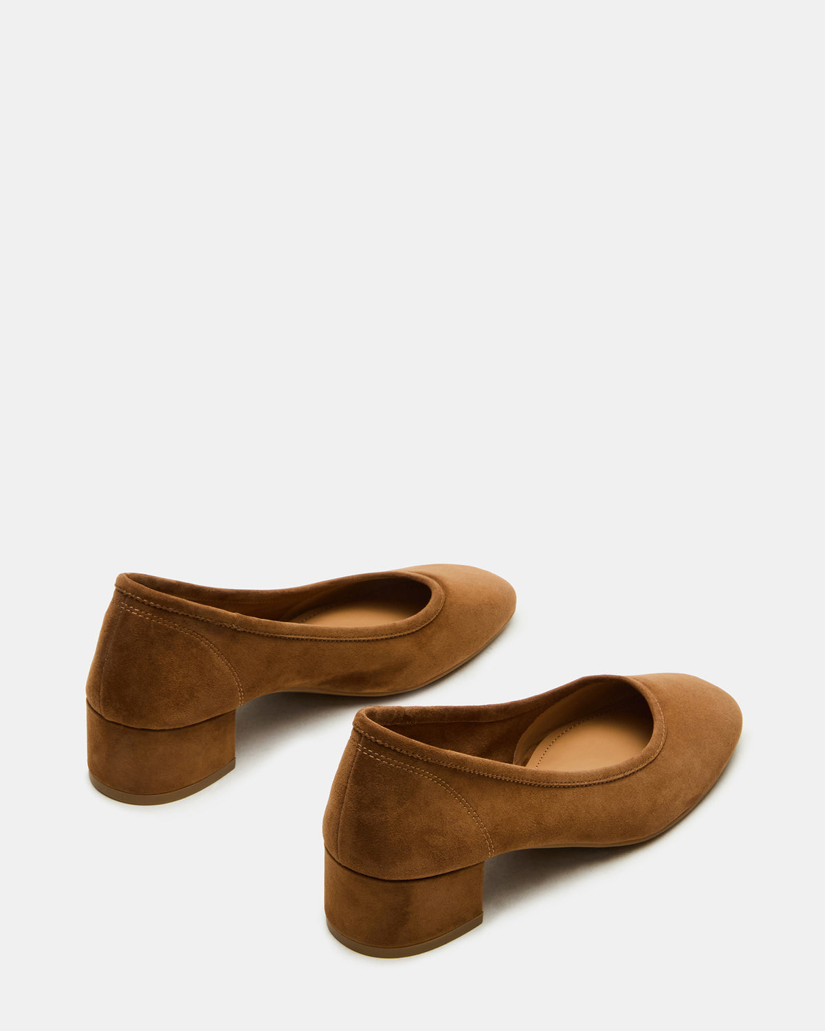 MOLLIE Chestnut Suede Ballet Women's Block Heels | Steve Madden Popular