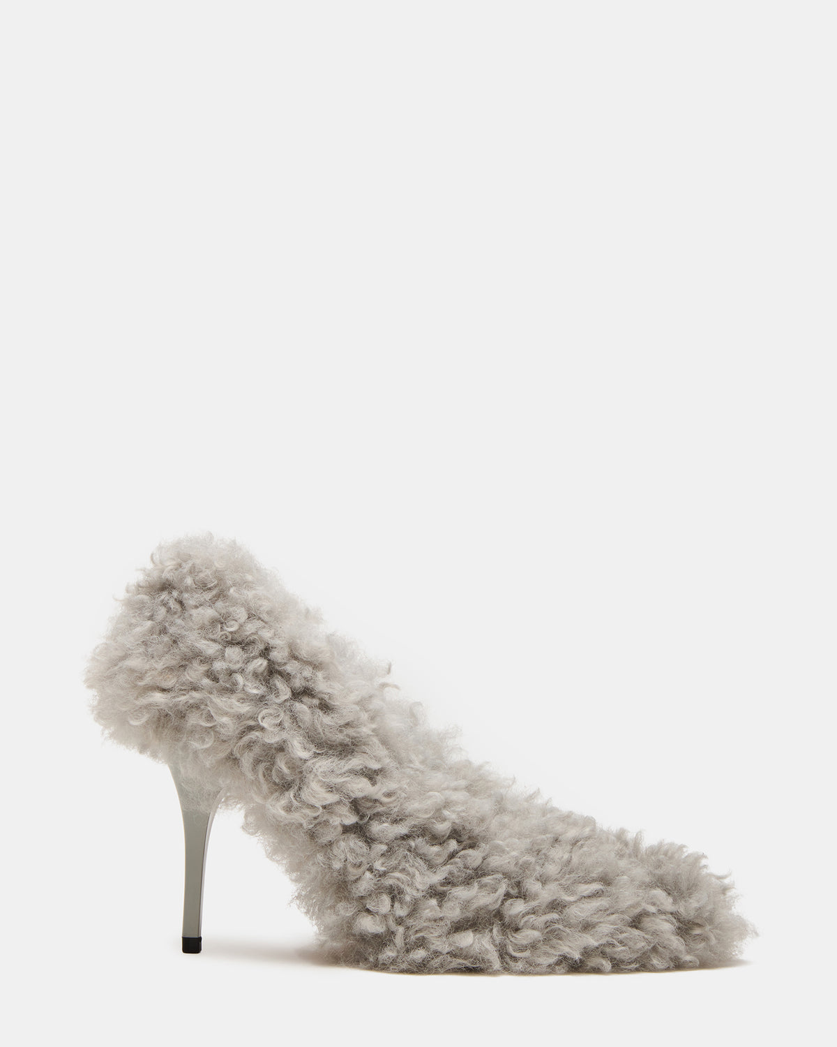 ACHILLES Light Blue Pointed-Toe Faux Fur Stiletto Women's Heel | Steve Madden Trending