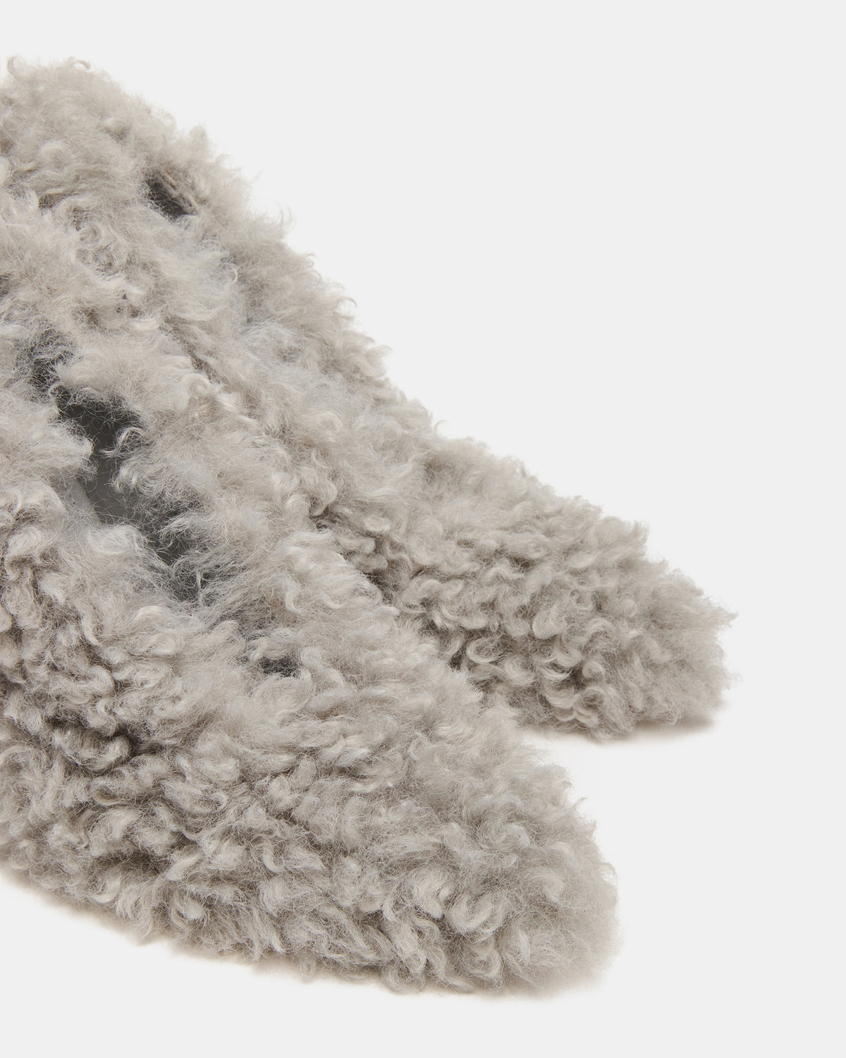 ACHILLES Light Blue Pointed-Toe Faux Fur Stiletto Women's Heel | Steve Madden Trending
