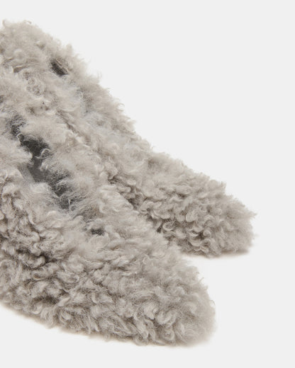 ACHILLES Light Blue Pointed-Toe Faux Fur Stiletto Women's Heel | Steve Madden Trending
