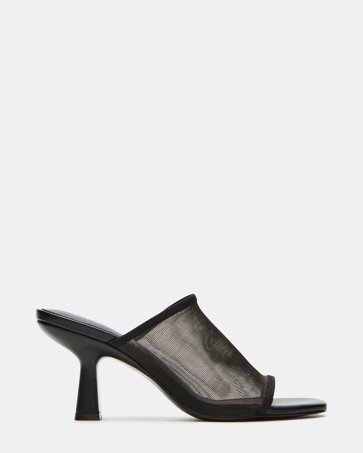 GLEAM Black Women's Square-Toe Mule Heel | Steve Madden Featured