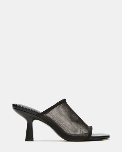 GLEAM Black Women's Square-Toe Mule Heel | Steve Madden Featured
