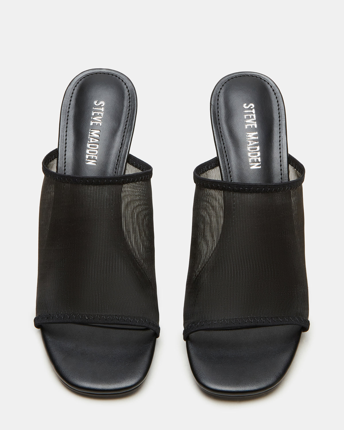 GLEAM Black Women's Square-Toe Mule Heel | Steve Madden Featured