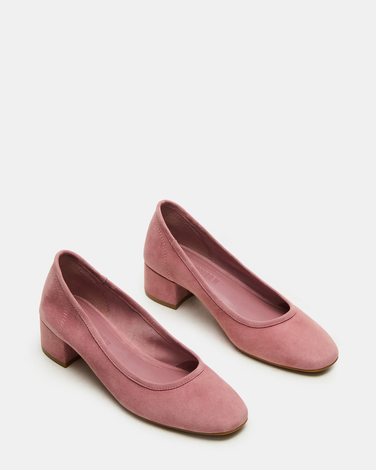 MOLLIE Mauve Suede Ballet Women's Block Heels | Steve Madden Smart Buy